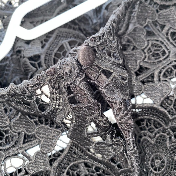 Ever New black embroidered peplum top - Picture 3 of 12